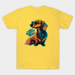 Sunny Side Pup: Summertime Dachshund T-Shirt